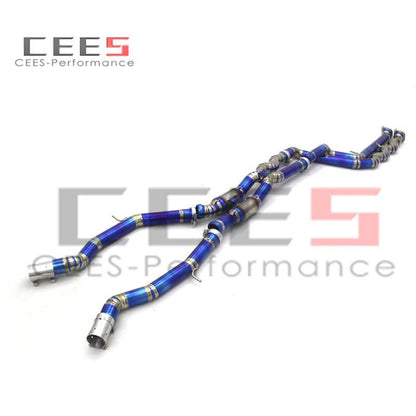 CEES Equal length mid pipe Titanium Exhaust Pipe For BMW M3/M4 F80/F82 3.0T 2015-2019 High Performance  Exhaust System