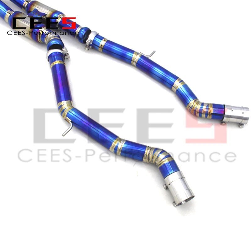 CEES Equal length mid pipe Titanium Exhaust Pipe For BMW M3/M4 F80/F82 3.0T 2015-2019 High Performance  Exhaust System