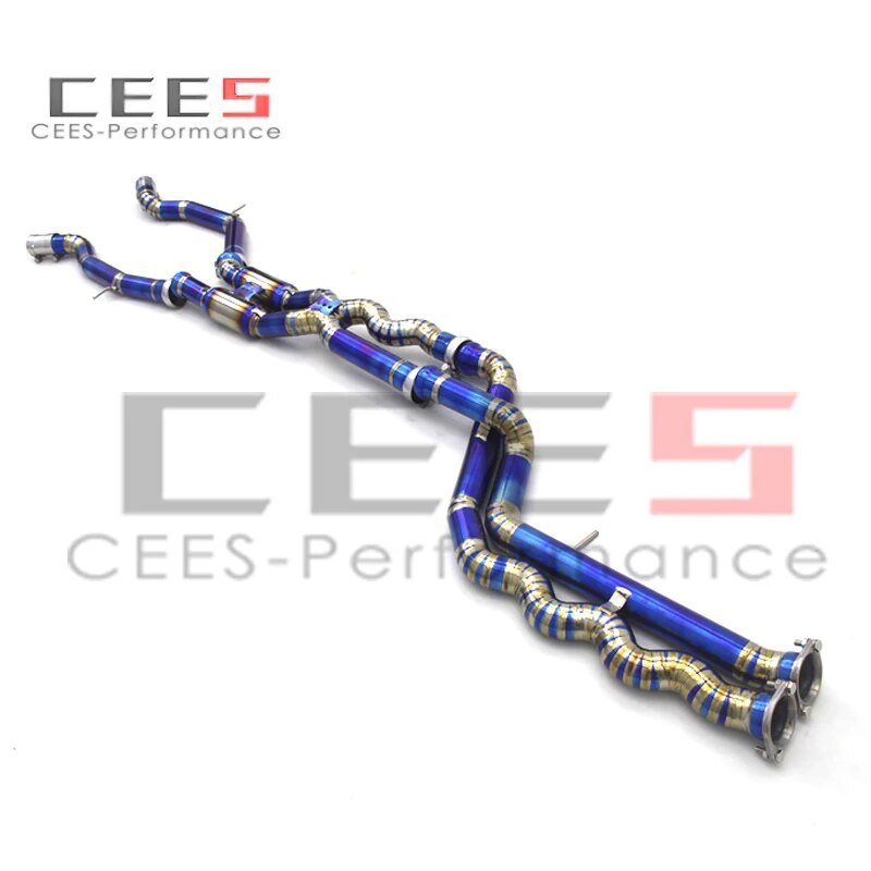 CEES Equal length mid pipe Titanium Exhaust Pipe For BMW M3/M4 F80/F82 3.0T 2015-2019 High Performance  Exhaust System