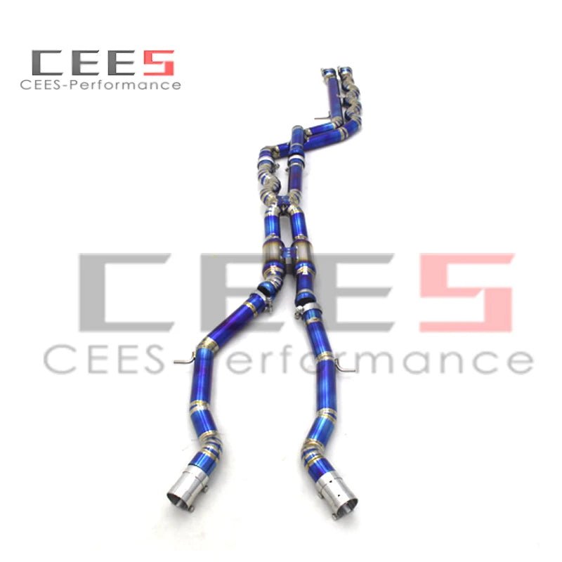 CEES Equal length mid pipe Titanium Exhaust Pipe For BMW M3/M4 F80/F82 3.0T 2015-2019 High Performance  Exhaust System