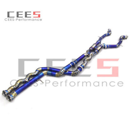 CEES Equal length mid pipe Titanium Exhaust Pipe For BMW M3/M4 F80/F82 3.0T 2015-2019 High Performance  Exhaust System