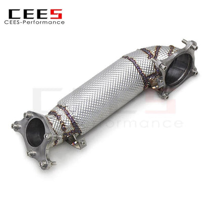 CEES Exhaust Downpipe Catalytic converter For Honda CIVIC Type R/Type-R FL5 2.0T 2015-2023 without catalyst Catless downpipe