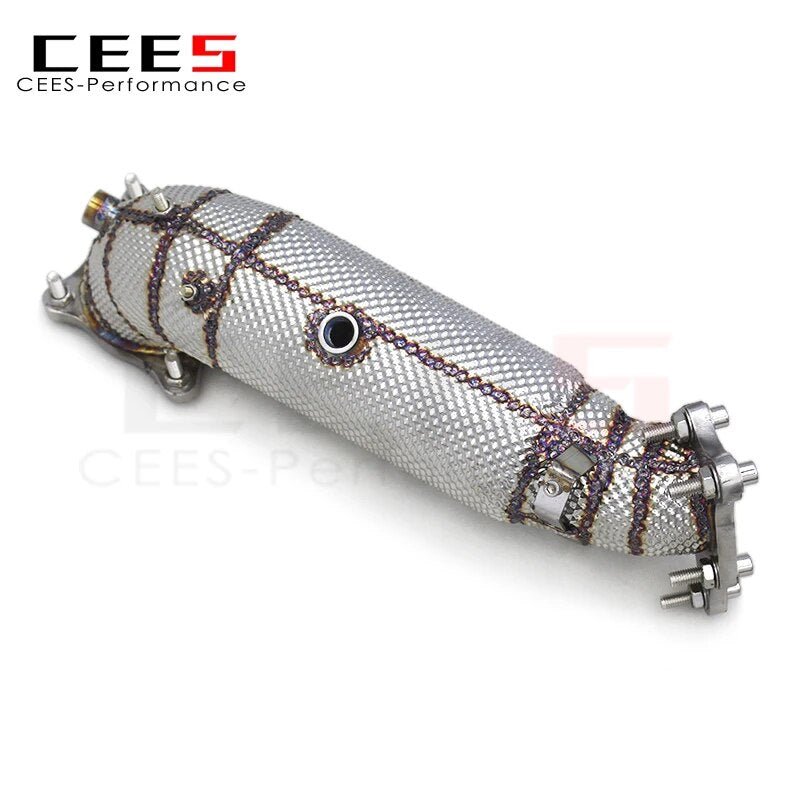 CEES Exhaust Downpipe Catalytic converter For Honda CIVIC Type R/Type-R FL5 2.0T 2015-2023 without catalyst Catless downpipe