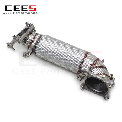 CEES Exhaust Downpipe Catalytic converter For Honda CIVIC Type R/Type-R FL5 2.0T 2015-2023 without catalyst Catless downpipe