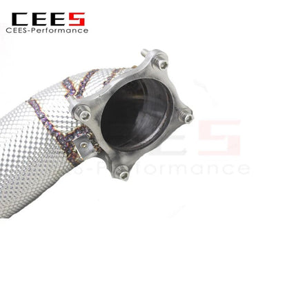 CEES Exhaust Downpipe Catalytic converter For Honda CIVIC Type R/Type-R FL5 2.0T 2015-2023 without catalyst Catless downpipe
