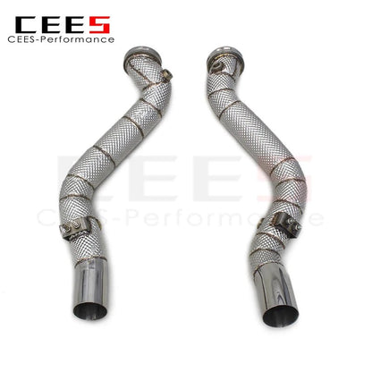 CEES Exhaust Downpipe Catalytic converter For Maserati Quattroporte 3.0T 2013-2016 Catless downpipe without catalyst