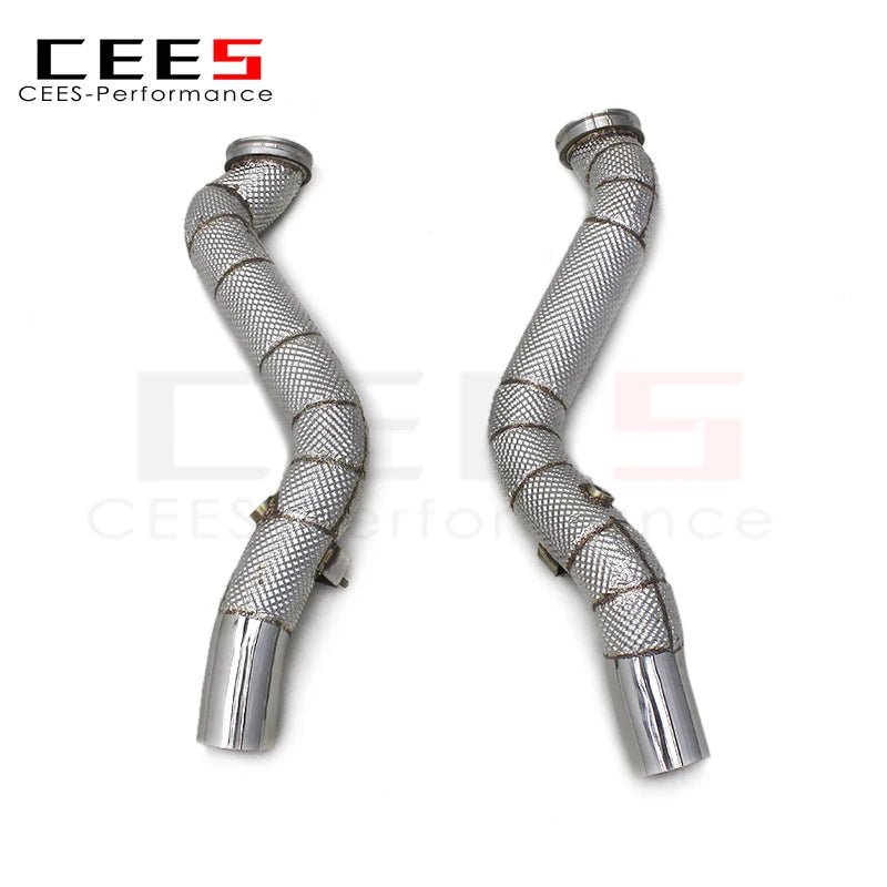 CEES Exhaust Downpipe Catalytic converter For Maserati Quattroporte 3.0T 2013-2016 Catless downpipe without catalyst