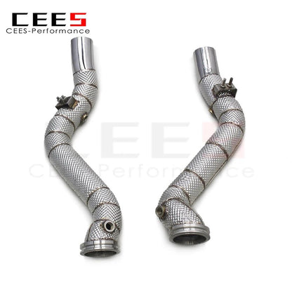 CEES Exhaust Downpipe Catalytic converter For Maserati Quattroporte 3.0T 2013-2016 Catless downpipe without catalyst