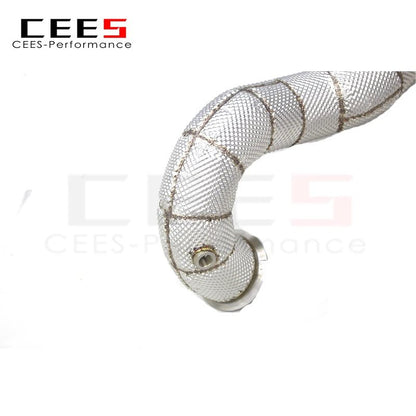 CEES Exhaust Downpipe Catalytic converter For Mercedes-Benz A45 AMG 2.0T 2014-2023 Catless downpipe without catalyst