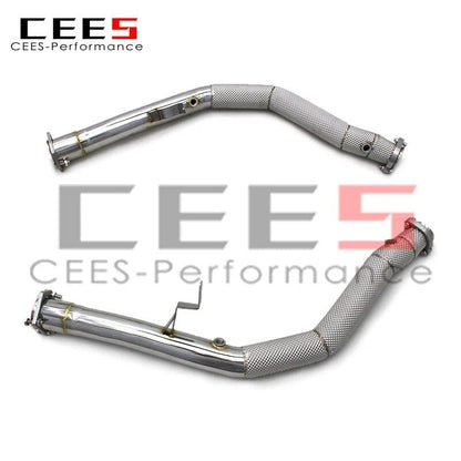 CEES Exhaust Downpipe Catalytic converter For Mercedes-Benz G63 AMG W463 2013-2019 Catless downpipe without catalyst