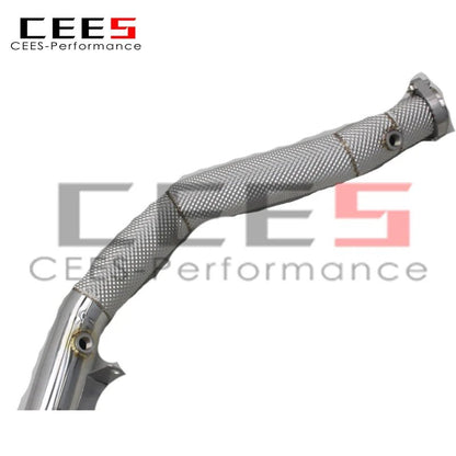 CEES Exhaust Downpipe Catalytic converter For Mercedes-Benz G63 AMG W463 2013-2019 Catless downpipe without catalyst