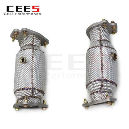 CEES Exhaust Downpipe Catalytic converter High flow catted downpipe For Chevrolet CORVETTE C8 2019-2023 with catalyst