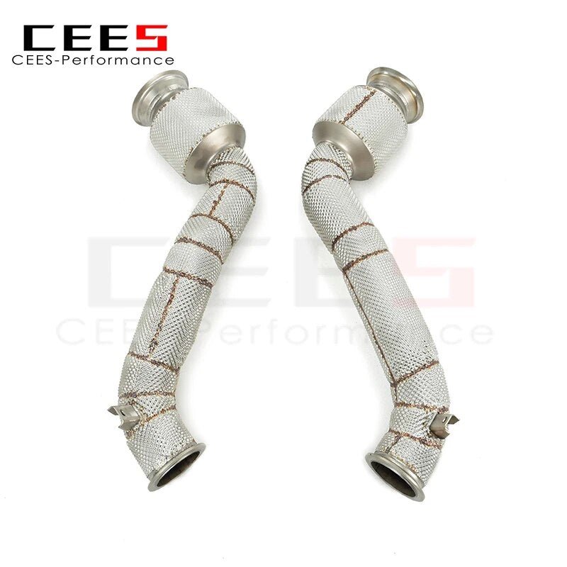 CEES Exhaust Downpipe Catalytic converter catted downpipe with catalyst Exhaust Pipe For Mclaren GT 4.0T 2019-2023