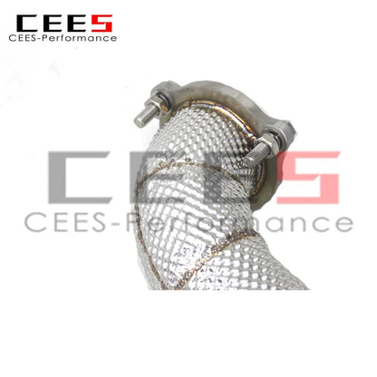 CEES Exhaust Downpipe Exhaust Pipe For Mercedes-Benz E250/E300 W212 1.8T 2009-2012 Catless downpipe without catalyst