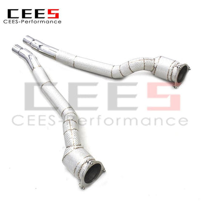 CEES Exhaust Downpipe For Ferrari FF 6.3 2011- Catless downpipe without catalyst Exhaust Pipe