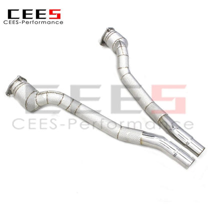 CEES Exhaust Downpipe For Ferrari FF 6.3 2011- Catless downpipe without catalyst Exhaust Pipe