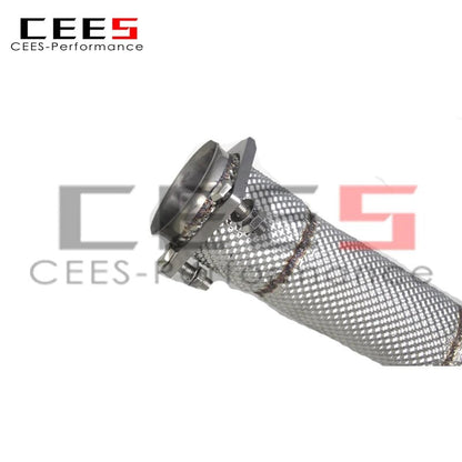 CEES Exhaust Downpipe For Mercedes-Benz G63 AMG W463 2013-2019 Stainless Steel Exhaust Pipe Catless Downpipe without catalyst