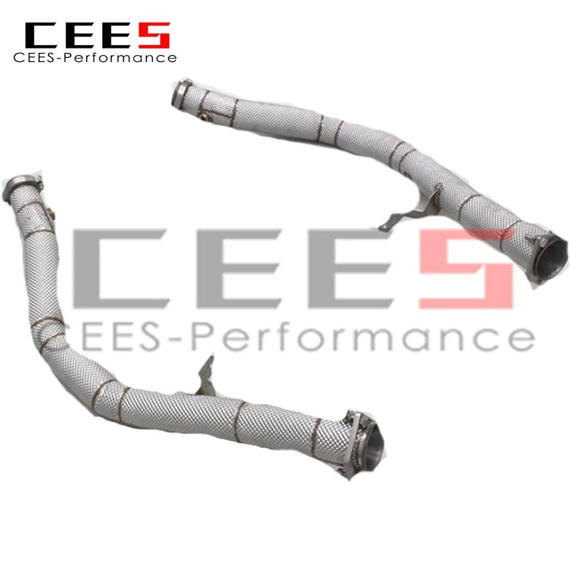 CEES Exhaust Downpipe For Mercedes-Benz G63 AMG W463 2013-2019 Stainless Steel Exhaust Pipe Catless Downpipe without catalyst