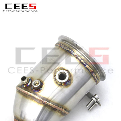 CEES Exhaust Downpipe For PORSCHE 911 992 Turbo S 2020-2023 Stainless Steel Catless downpipe with GPF/OPF Exhaust system