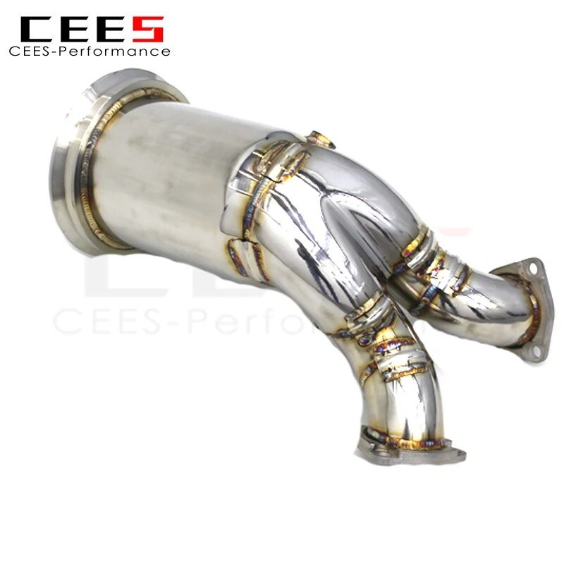 CEES  Exhaust Downpipe for Audi SQ5 3.0T 2019-2023 Tuning Performance Without Catalyst Catless Downpipe SS304 Exhaust Pipe