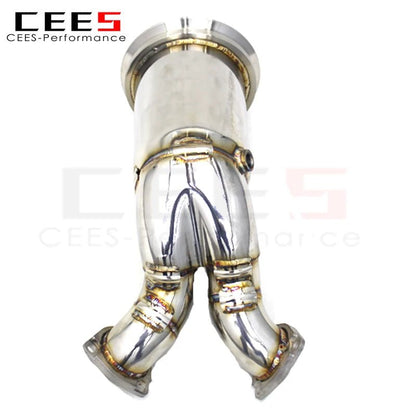 CEES  Exhaust Downpipe for Audi SQ5 3.0T 2019-2023 Tuning Performance Without Catalyst Catless Downpipe SS304 Exhaust Pipe