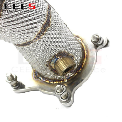 CEES Exhaust Downpipe for Audi TT/TTS MK3/8S 2.0T 2015-2023 Tuning Stainless Steel Downpipe Without Catalyst Exhaust System