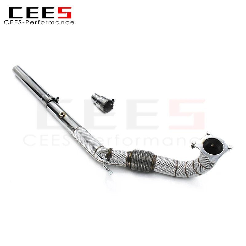 CEES Exhaust Downpipe for Audi TT/TTS MK3/8S 2.0T 2015-2023 Tuning Stainless Steel Downpipe Without Catalyst Exhaust System