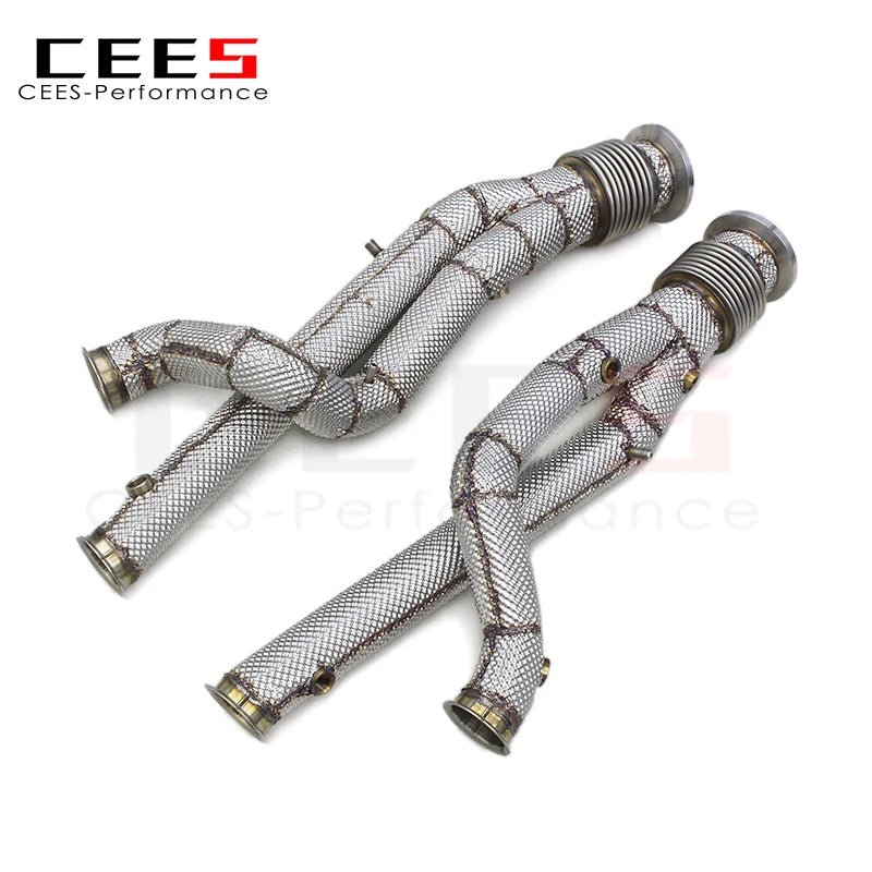 CEES Exhaust Performance Downpipe Catalytic Converter Catless Downpipe Without Catalyst  for Lamborghini Aventador SVJ 2011-2019