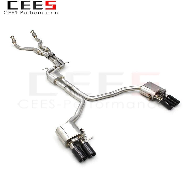 CEES Exhaust Pipe for Audi S4 B8 3.0T 2013-2023 Tuning Stainless Steel304 High Performance Valvetronic Exhaust Catback System