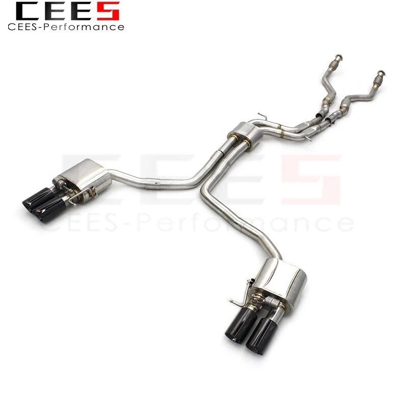 CEES Exhaust Pipe for Audi S4 B8 3.0T 2013-2023 Tuning Stainless Steel304 High Performance Valvetronic Exhaust Catback System