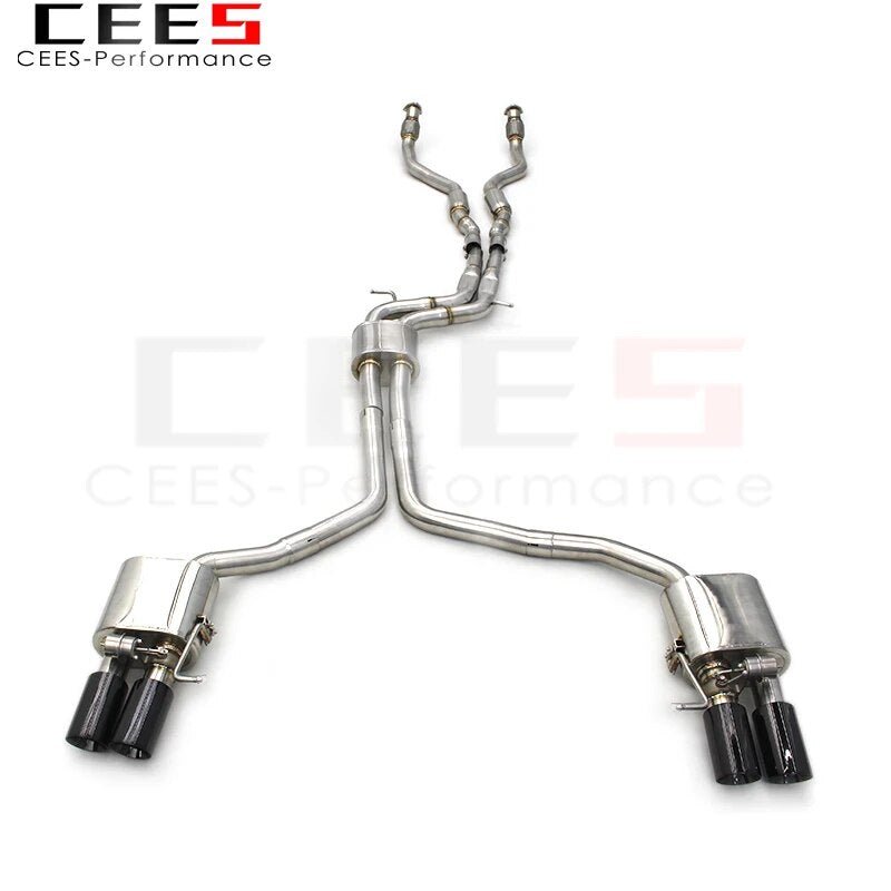 CEES Exhaust Pipe for Audi S4 B8 3.0T 2013-2023 Tuning Stainless Steel304 High Performance Valvetronic Exhaust Catback System