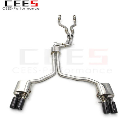 CEES Exhaust Pipe for Audi S4 B8 3.0T 2013-2023 Tuning Stainless Steel304 High Performance Valvetronic Exhaust Catback System