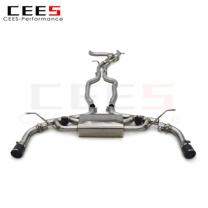 CEES Exhaust for Audi Q7 2010-2023  High Performance Exhaust Pipe Valves Performance Muffler Escape T304 Pipes Exhaust Valve