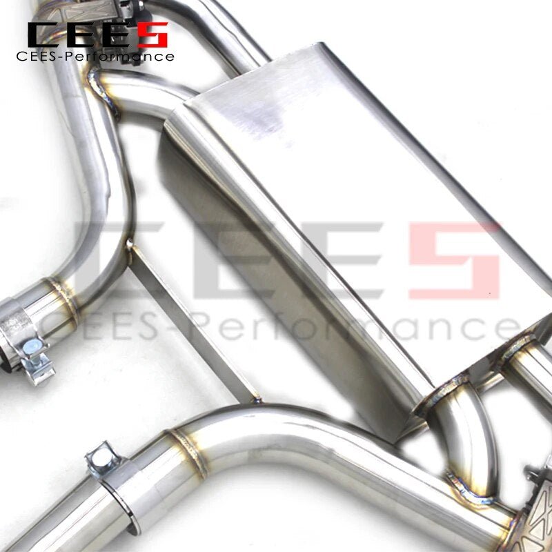 CEES Exhaust for Audi Q7 2010-2023  High Performance Exhaust Pipe Valves Performance Muffler Escape T304 Pipes Exhaust Valve