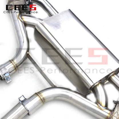 CEES Exhaust for Audi Q7 2010-2023  High Performance Exhaust Pipe Valves Performance Muffler Escape T304 Pipes Exhaust Valve