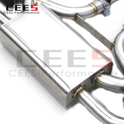 CEES Exhaust for Audi Q7 2010-2023  High Performance Exhaust Pipe Valves Performance Muffler Escape T304 Pipes Exhaust Valve