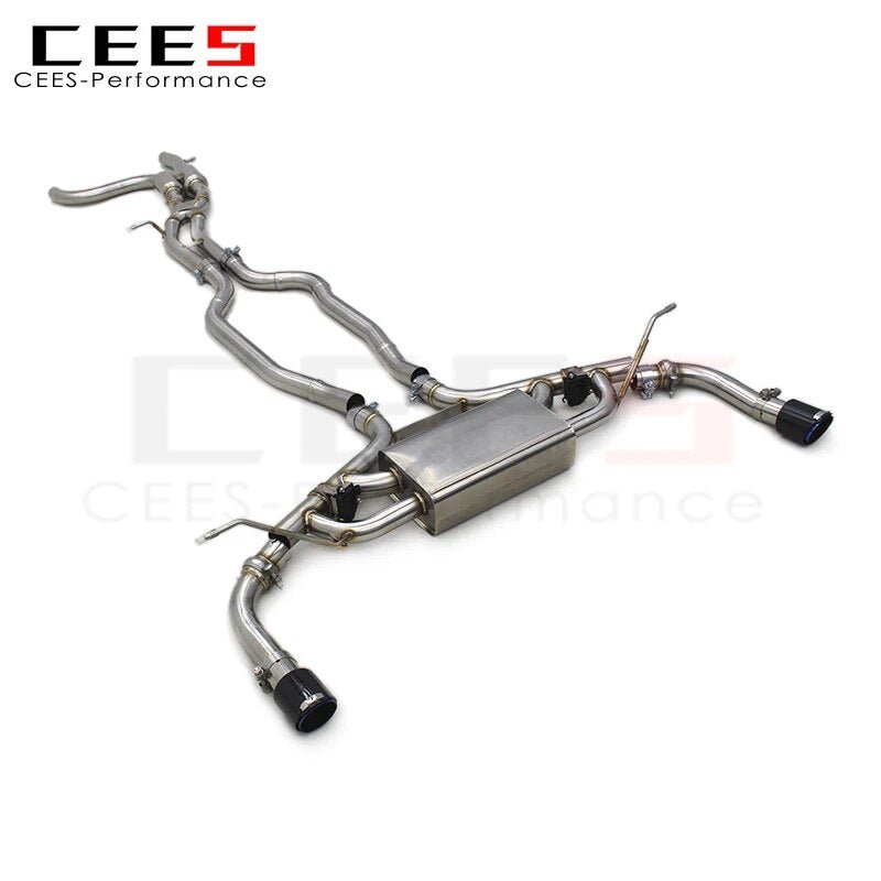 CEES Exhaust for Audi Q7 2010-2023  High Performance Exhaust Pipe Valves Performance Muffler Escape T304 Pipes Exhaust Valve