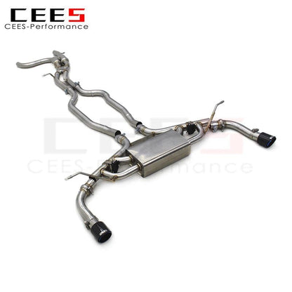 CEES Exhaust for Audi Q7 2010-2023  High Performance Exhaust Pipe Valves Performance Muffler Escape T304 Pipes Exhaust Valve
