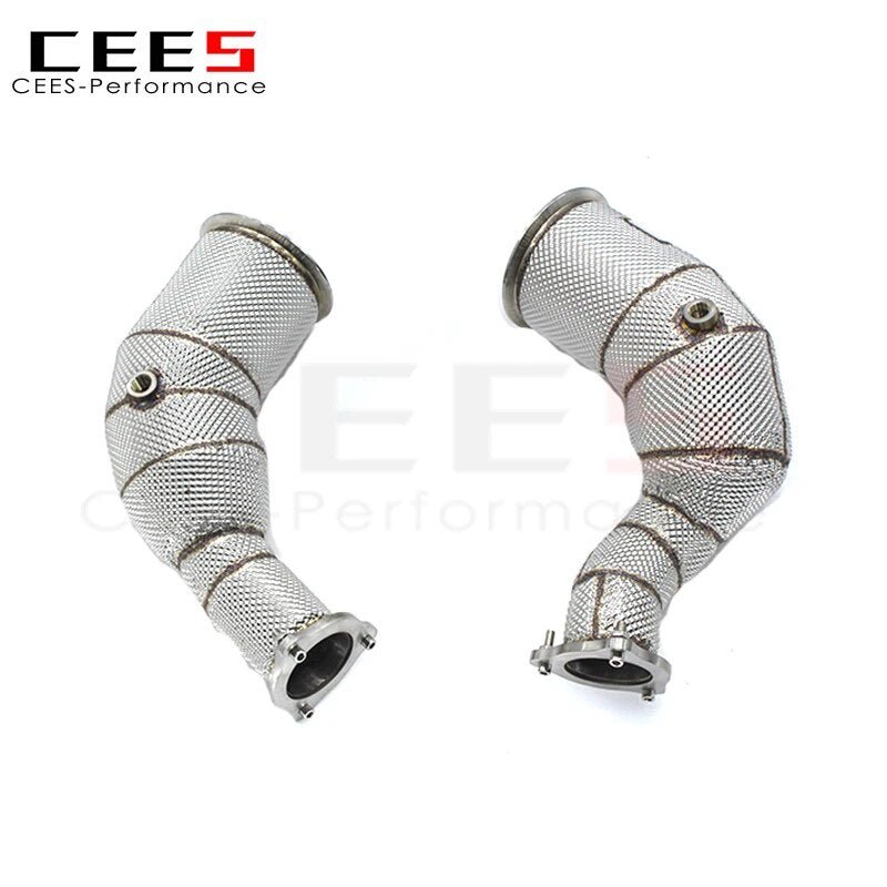 CEES Exhaust pipe For AUDI RS5 2.9T 2019-2022 High Performance Catless downpipe 304 Stainless Steel Exhaust System