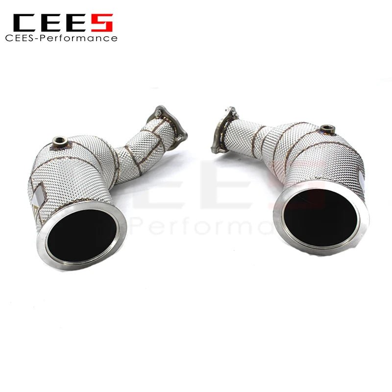 CEES Exhaust pipe For AUDI RS5 2.9T 2019-2022 High Performance Catless downpipe 304 Stainless Steel Exhaust System