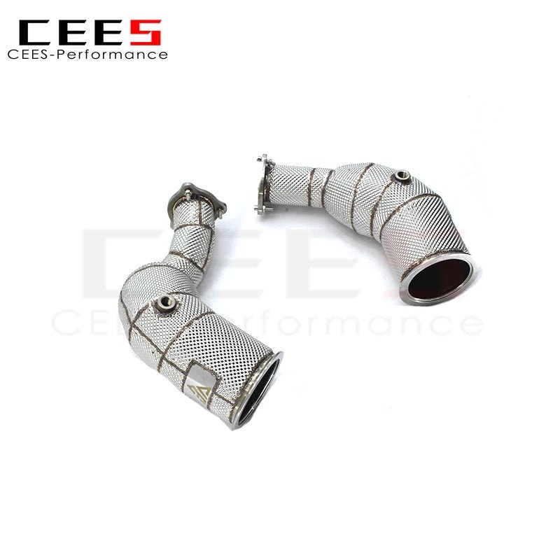 CEES Exhaust pipe For AUDI RS5 2.9T 2019-2022 High Performance Catless downpipe 304 Stainless Steel Exhaust System