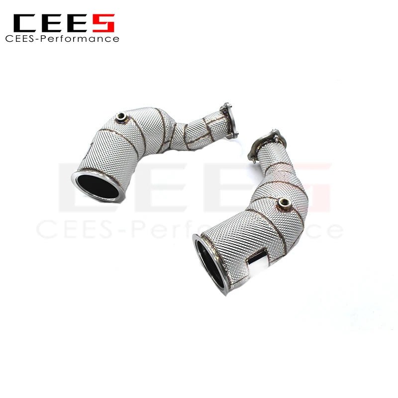 CEES Exhaust pipe For AUDI RS5 2.9T 2019-2022 High Performance Catless downpipe 304 Stainless Steel Exhaust System