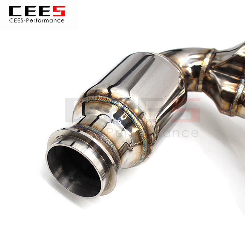 CEES Exhaust System For Porsche 991.1 GT3 Headers Stainless Steel Test Pipe No cat Downpipe Stainless Steel Car Parts