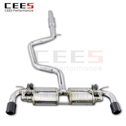 CEES Exhaust System For Volkswagen VW golf 7 7.5 Catback Stainless Steel Valve Muffler Catback Escape Tubo Escape Coche Car Part