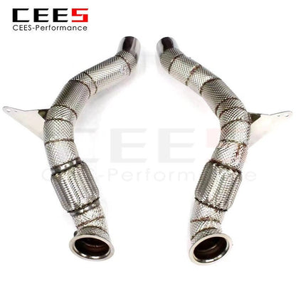 CEES Catback Exhaust for Ferrari 488 3.9 2015- High Performance Downpipe Stainless Steel Catless Downpipe Tuning Exhaust System