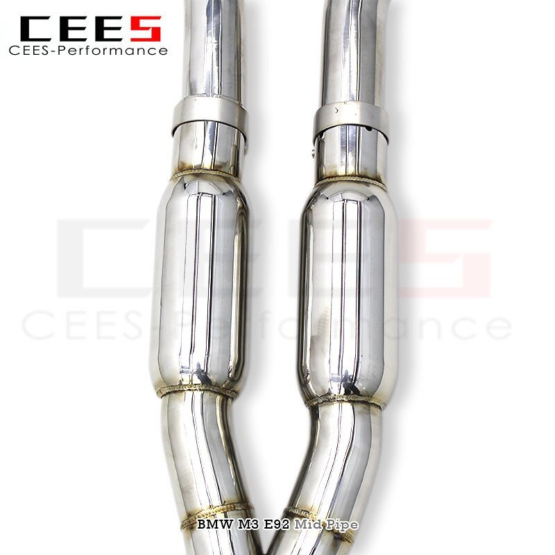 CEES Downpipe for BMW M3 E92 V8 4.0L 2008-2013 Performance Stainless Steel Car Exhaust System Mid Pipe Downpipe Without Catalyst