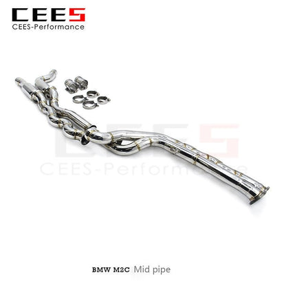 CEES Equal Length Mid pipe For BMW M2C S55 3.0T 2018-2022 Stainless Steel Automotive Performance Accessories Exhaust Pipe