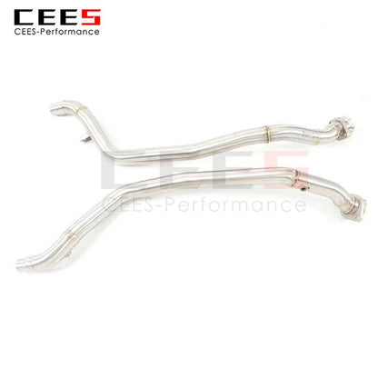 CEES Exhaust System For Jaguar XJL 3.0T Headers With/Without Catalyst Test Pipe Converter High Flow Catted Exhaust Downpipe