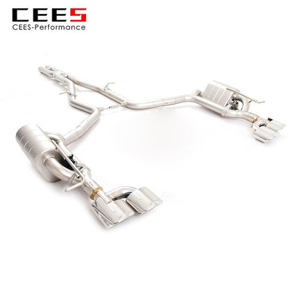 CEES Catback For Mercedes-Benz E300 3.0/3.5 2009-2014  High Performance Valve Muffler Exhaust System Terminale Scarico Auto