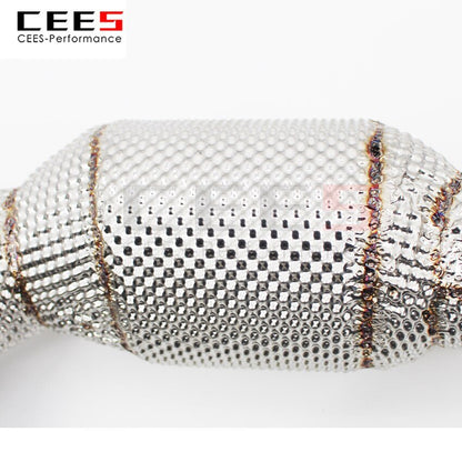 CEES Exhaust System For BMW 1M N54 Header With/Without Catalyst Test Pipe Converter High Flow Catted Exhaust Downpipe